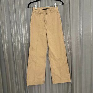 wide leg high waisted pintuck